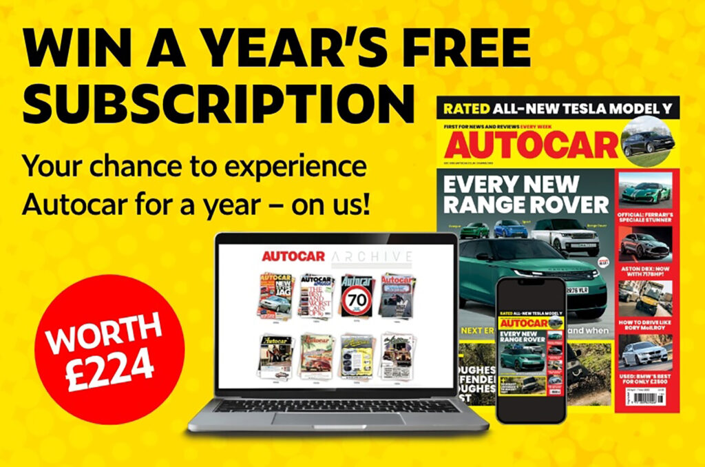 Win a year’s free subscription to Autocar worth £224!
