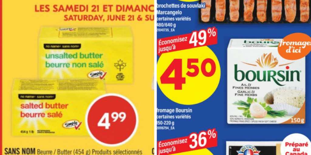 12 des meilleurs deals à petits prix sur l’épicerie jusqu’au 25 juin au Québec