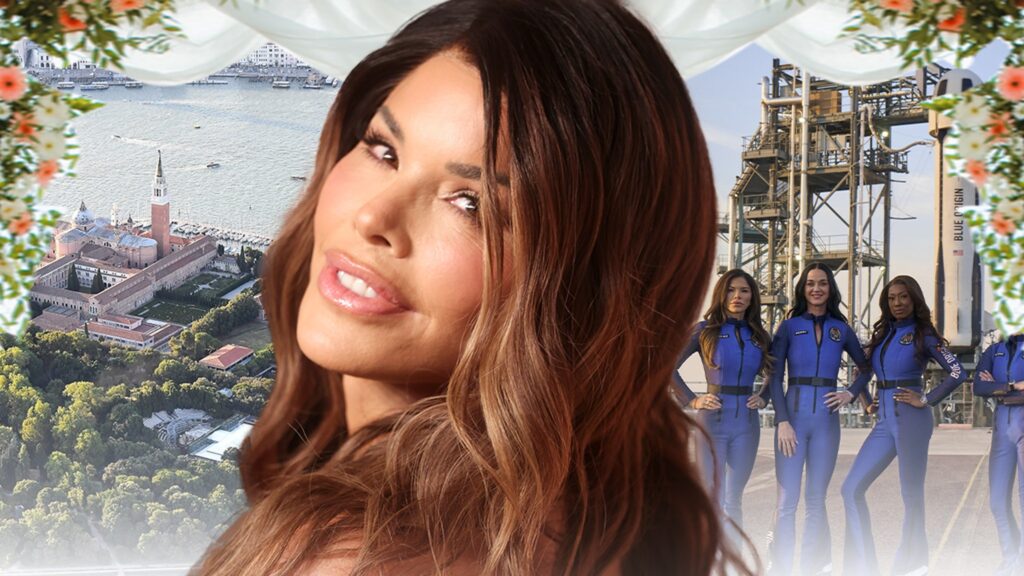 Lauren Sanchez Bezos Reveals Her ‘Something Blue’ Is a Blue Origin Keepsake