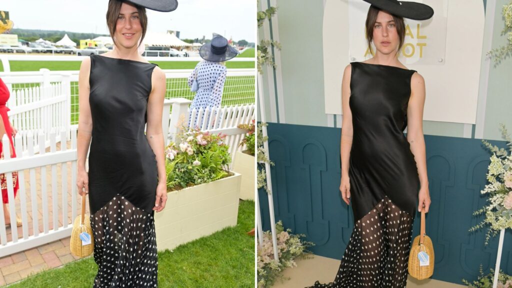 Nepo baby with action movie hero dad and Oscar nominated mum stuns at Ascot – can you guess her famous parents?