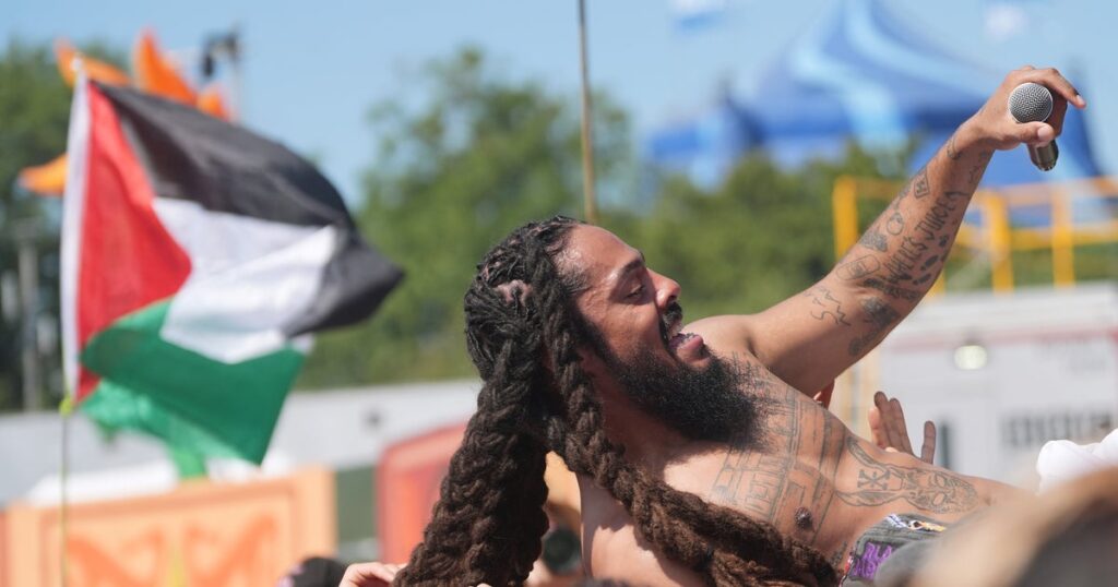 Rap Duo Bob Vylan Leads Anti-IDF Chants At Glastonbury