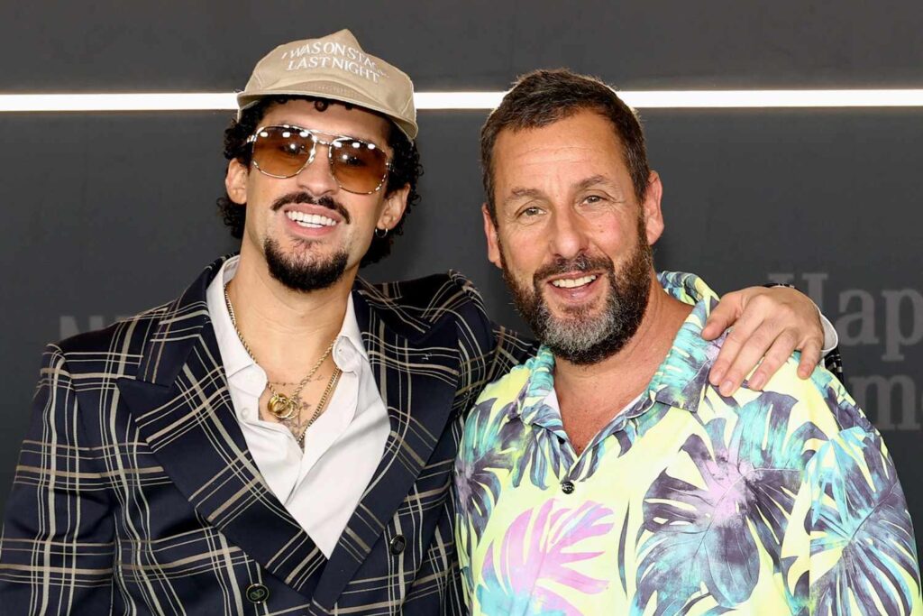 Bad Bunny cried when he first met ‘Happy Gilmore 2’ costar Adam Sandler