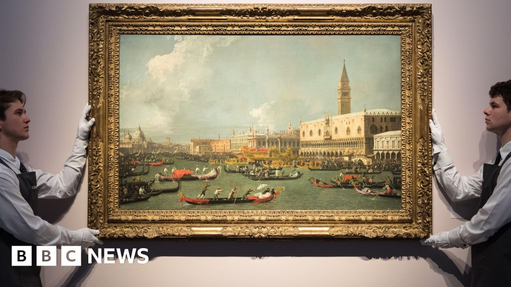 Canaletto Venice painting owned by first UK prime minister sells for record £32m