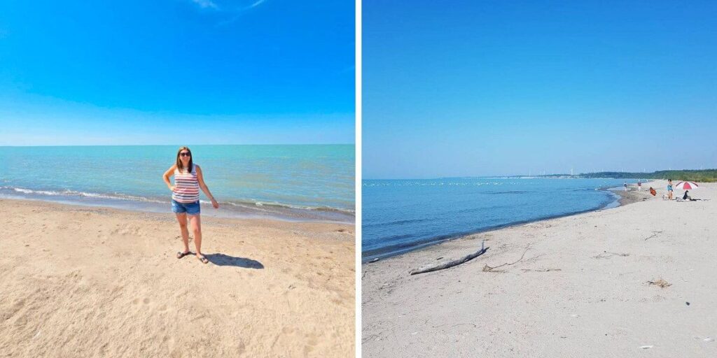 This 2.5 km Ontario beach is a summer oasis with gorgeous sand shores and warm waters