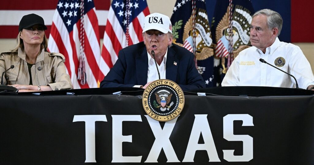 Trump Shifts Tone on Eliminating FEMA After Texas Floods