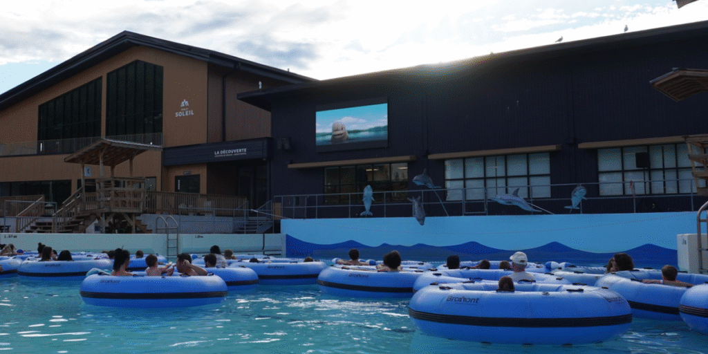 Un cinéma sur l’eau débarque à Bromont pour deux soirées d’été qui s’annoncent magiques